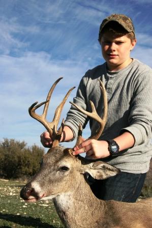 His first buck.